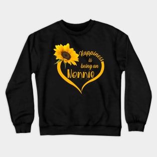 Happiness Is Being An Nonnie Crewneck Sweatshirt